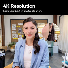 Load image into Gallery viewer, Compact 4K Webcam with Gesture Control &amp; AI Tracking for Seamless Streaming