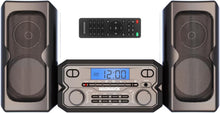 Load image into Gallery viewer, Bluetooth-FM Stereo CD Shelf System with Remote &amp; LCD - Modern Black Design
