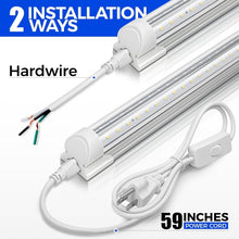 Load image into Gallery viewer, T8 LED Shop Light 6FT, 8500LM, 5000K - Bright Linkable Garage &amp; Workshop Lights