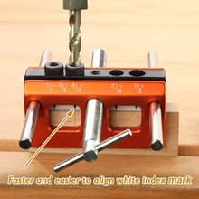Load image into Gallery viewer, Precision Self Centering Dowel Jig with Adjustable Bushings for Woodworking