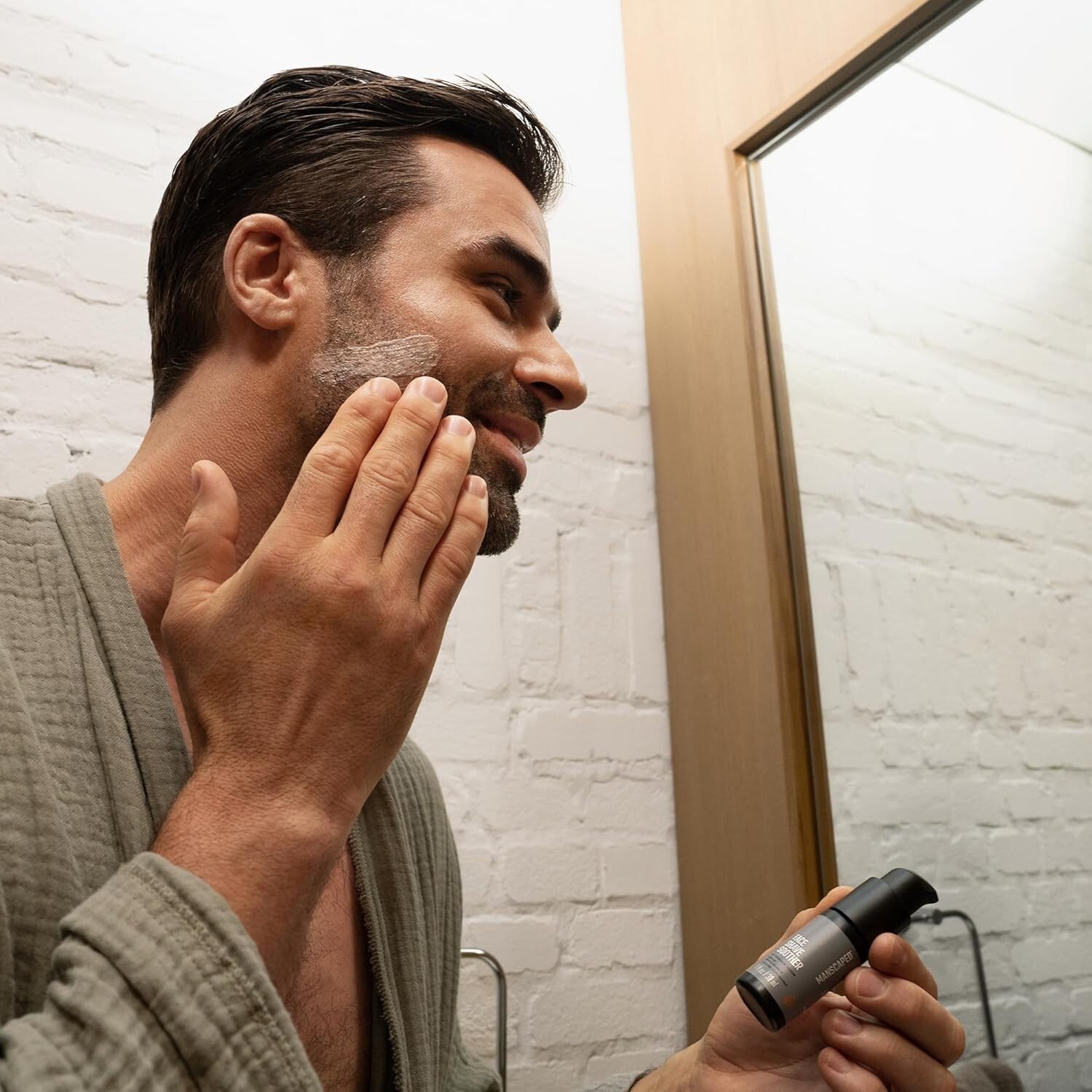 Men’s Electric Face Shaver with Interchangeable Blades & Shaving Gel – SkinSafe