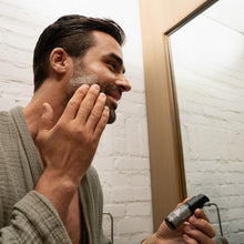 Load image into Gallery viewer, Men’s Electric Face Shaver with Interchangeable Blades &amp; Shaving Gel – SkinSafe