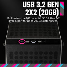 Load image into Gallery viewer, Versatile Micro-ATX Case with Edge-to-Edge Glass &amp; Efficient Cable Management