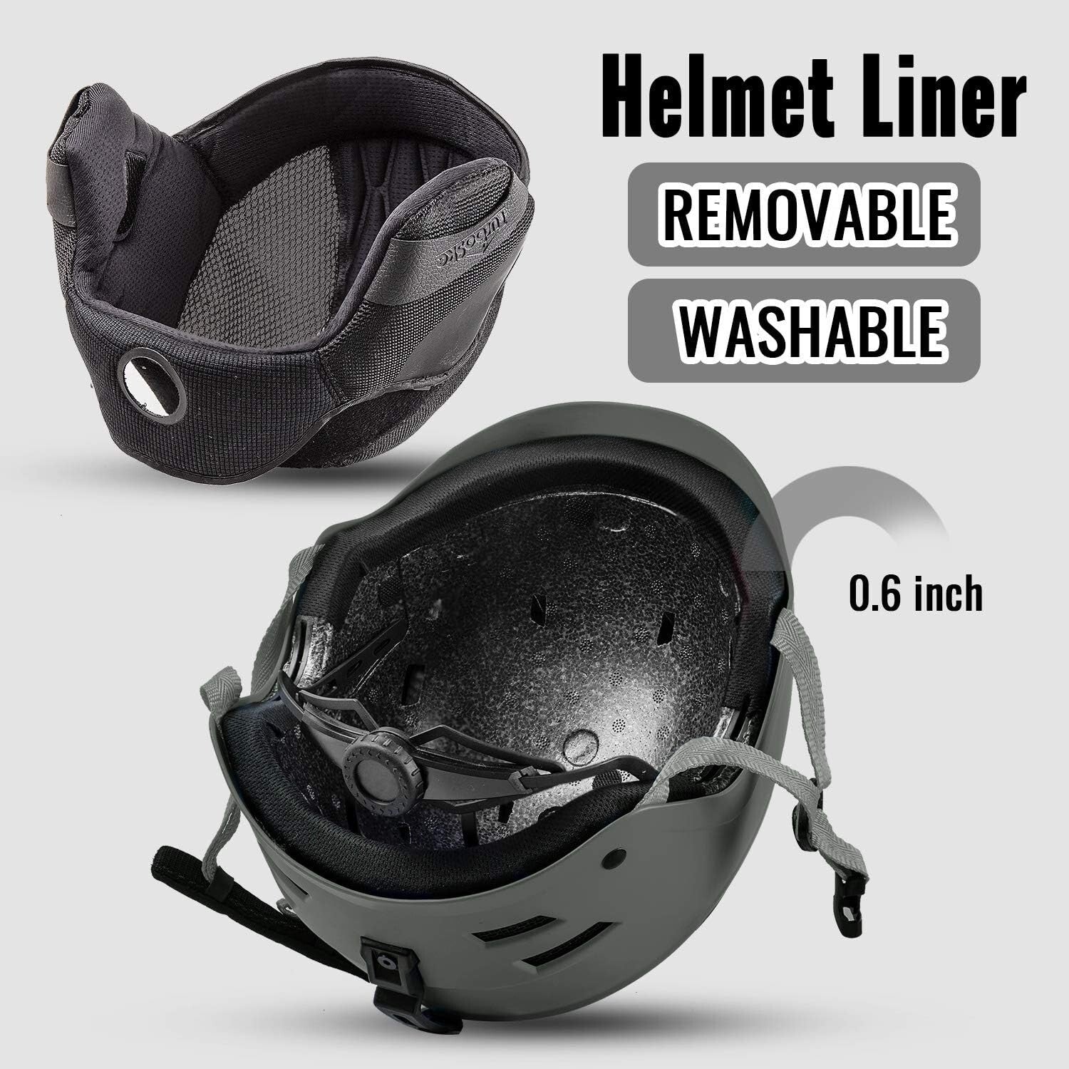Adjustable Snow Sports Helmet in Matte Gray - Perfect for Skiing & Snowboarding