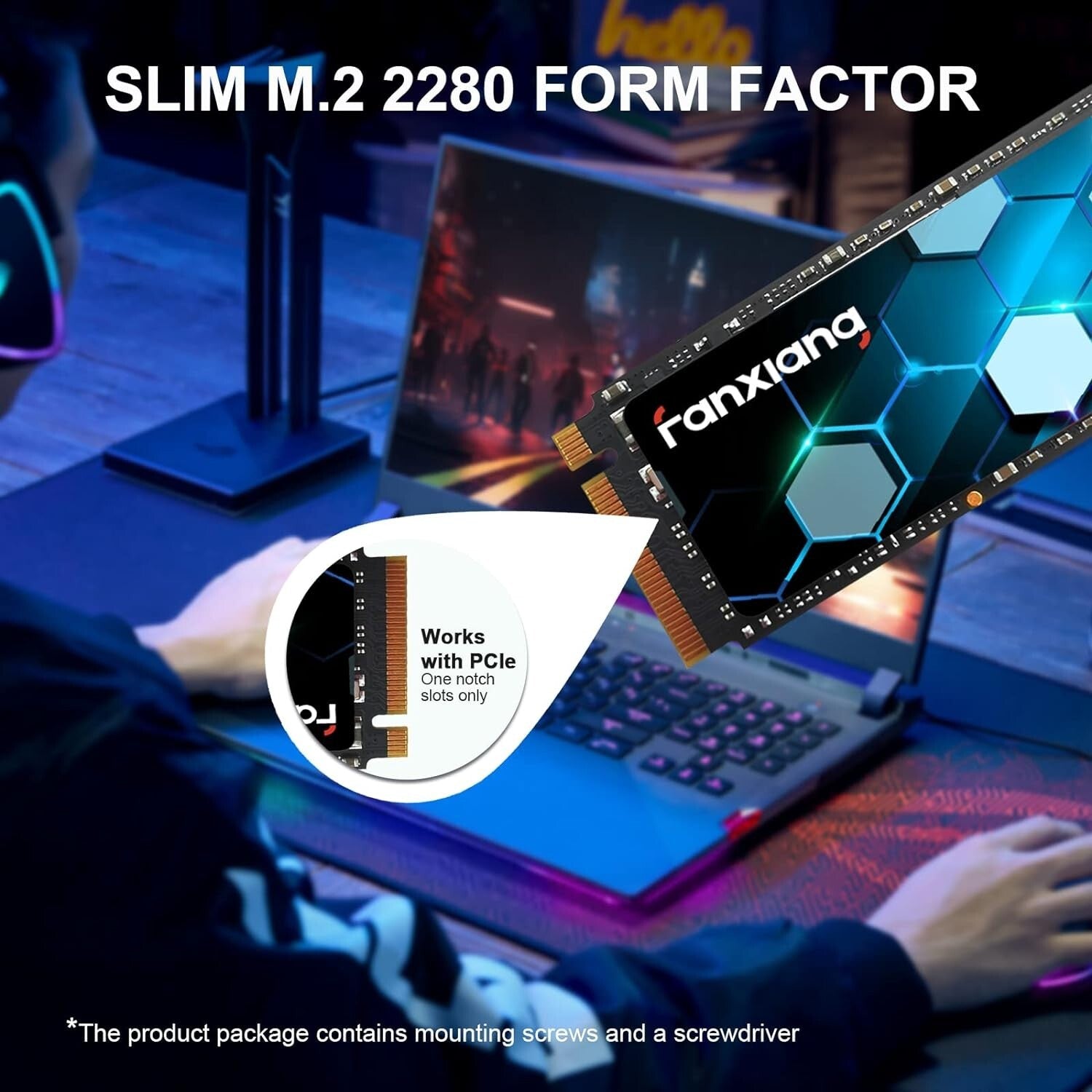 S500 Pro 2TB SSD - 3500MB/s Speed, Shock Resistant, Perfect for Gaming & Work