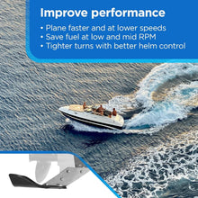 Load image into Gallery viewer, Thermoplastic Hydrofoil Boat Stabilizer with Skeg Mount for Fuel Efficiency