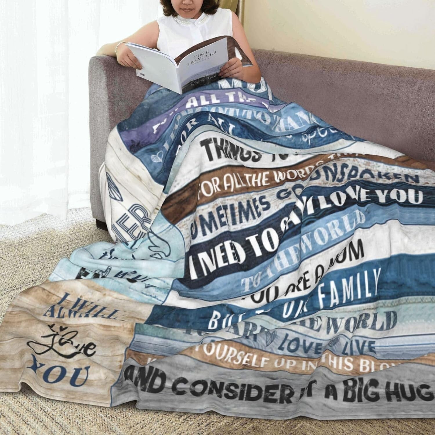 Premium Lightweight Flannel Throw Blanket for Mom - The Perfect Anniversary Gift