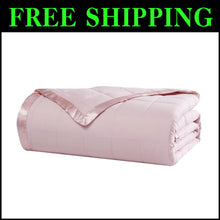 Load image into Gallery viewer, Hypoallergenic Solid Color Blanket - Blush Full/Queen, Perfect for All Seasons