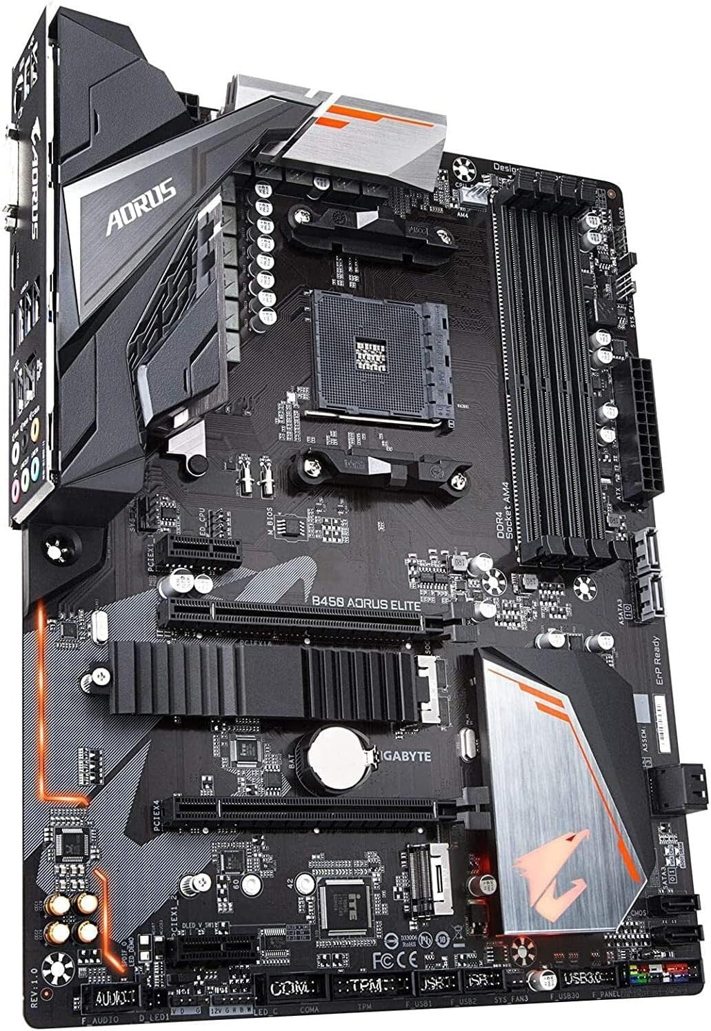 AORUS ELITE Gaming Motherboard: AMD Ryzen Support with Enhanced Audio & Cooling