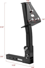 Load image into Gallery viewer, Heavy-Duty Caravan Spare Tire Carrier with Anti-Rattle System for 2" Receivers