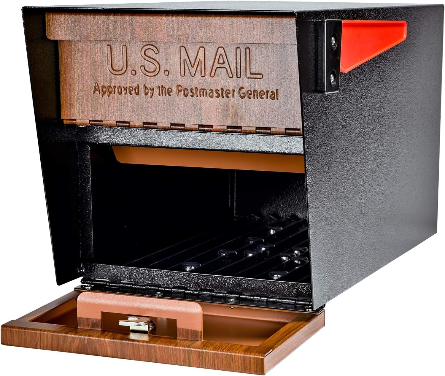 Elegant Locking Mailbox with Concealed Outgoing Clip & Vandal-Resistant Features