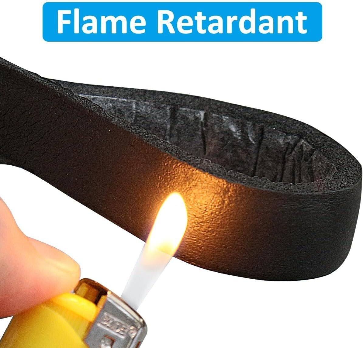 1/2in x 1/8in Foam Weather Stripping Door Seal for Noise and Draft Reduction