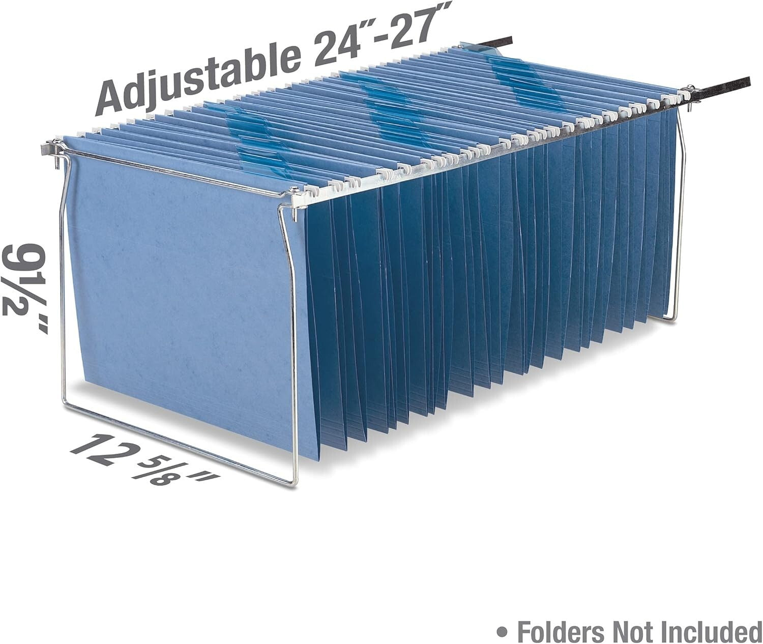 Robust Hanging File Frames for Letter Files with Breakaway Notches - 6 Pack