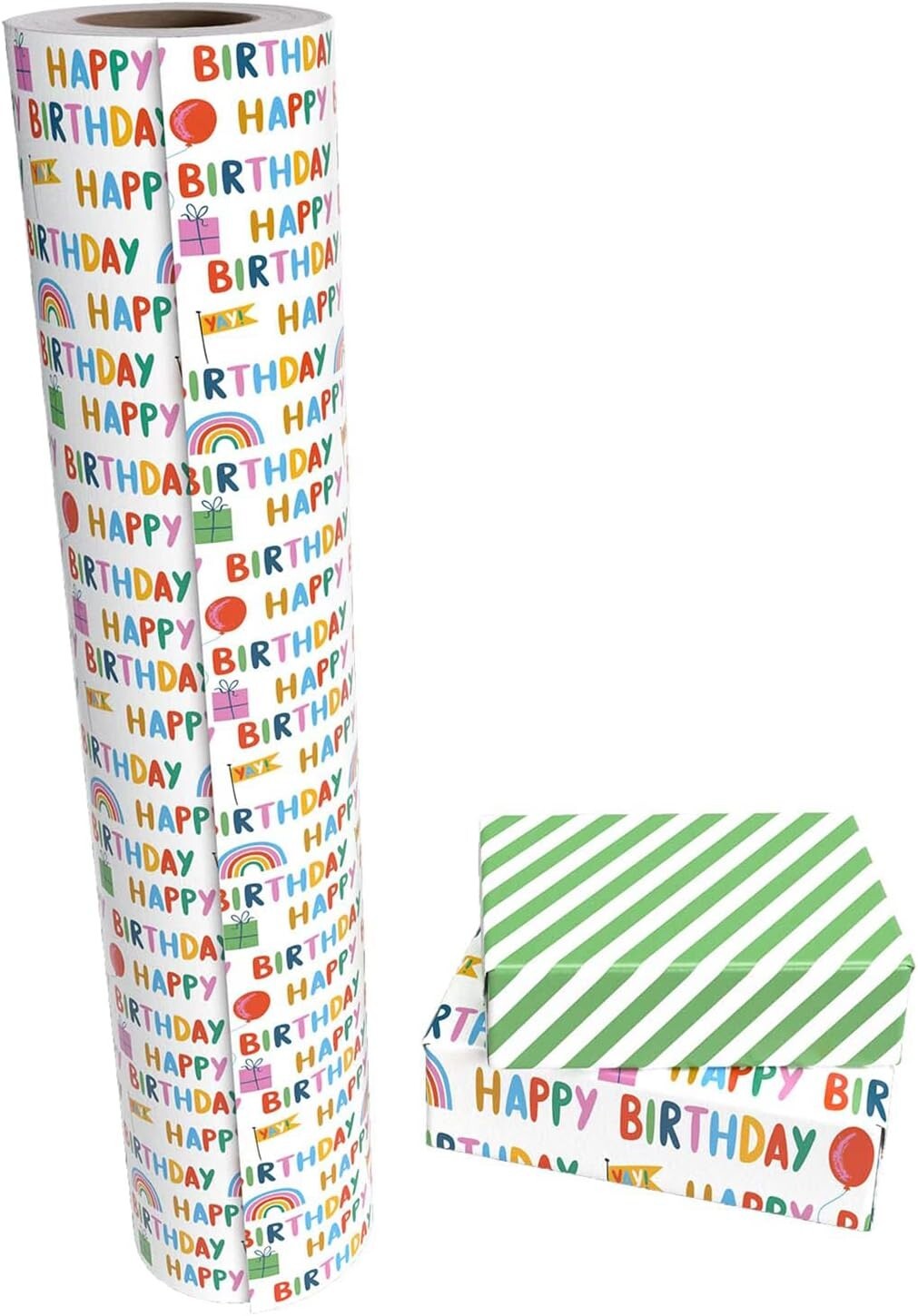 Premium 30 Inch Reversible Birthday Wrap - Perfect for Parties & Celebrations