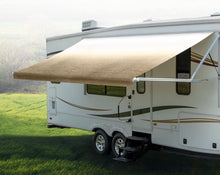 Load image into Gallery viewer, Universal Fit Tan Vinyl Awning: 17ft Replacement Fabric for RVs, Flame Retardant