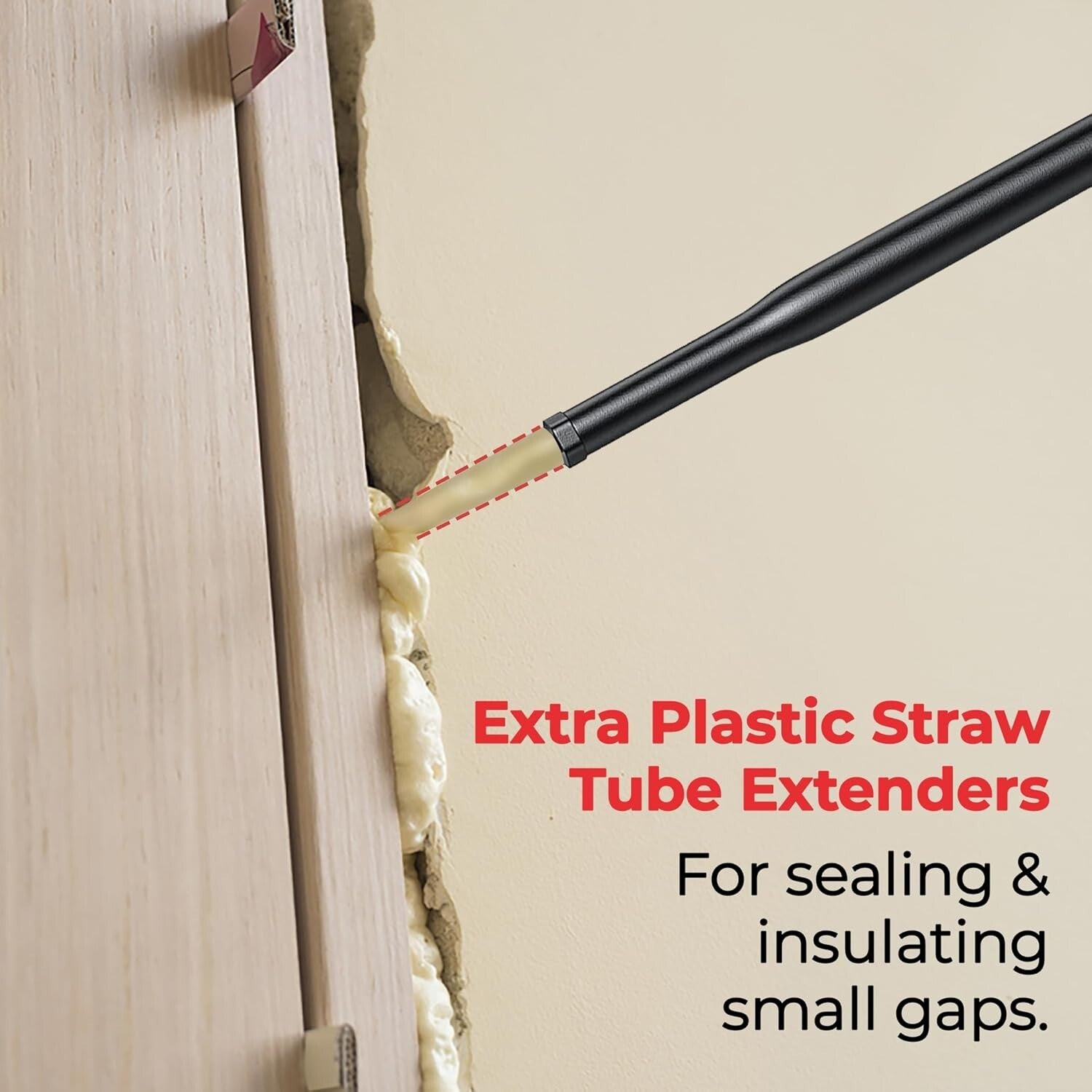 Durable Foam Spray Gun Insulation - 2 Pack with Ergonomic Grip & No Mess Closure