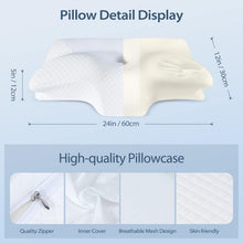 Load image into Gallery viewer, Orthopedic Neck Pillow with 2 Height Options for Side, Back &amp; Stomach Sleepers