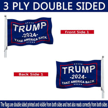 Load image into Gallery viewer, Trump 2024 Double-Sided Flag 5x8 - Reinforced Polyester for Indoor/Outdoor
