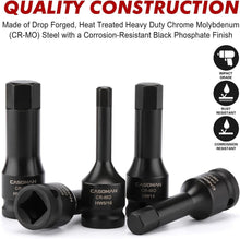 Load image into Gallery viewer, Versatile 20-Piece 1/2" Drive Allen Bit Set - Chrome Moly Steel Construction