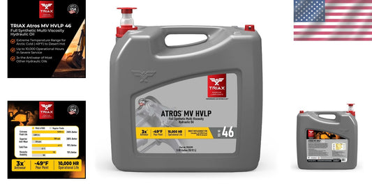 Atros MV HVLP 46 Full Synthetic Hydraulic Oil - 5 Gallon Extreme Performance