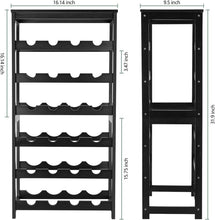 Load image into Gallery viewer, Versatile 6-Tier 24-Bottle Wine Rack: Perfect for Home Bars and Dining Rooms