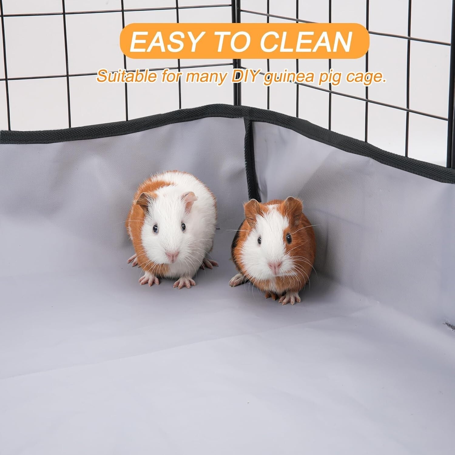 Waterproof Guinea Pig Cage Liner Tarp - Washable 48x48 for Small Animals