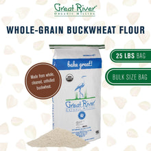 Load image into Gallery viewer, Bulk Organic Buckwheat Flour (25 lbs) - Versatile for Bread, Scones, and More