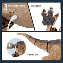 Load image into Gallery viewer, Realistic Walking T-Rex RC Toy - Touch Sensors, Lights, and Spray Feature