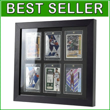 Load image into Gallery viewer, Elegant 6-Card Wall Frame for Trading Cards - Easy Assembly, No Tools Required
