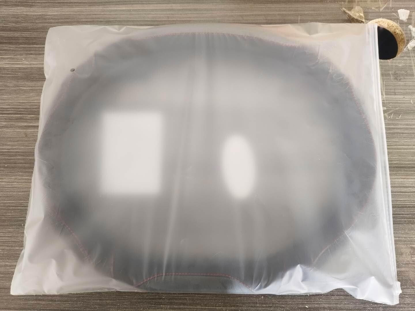 Elegant Black & Blue D-Shape Steering Wheel Cover - Premium Carbon Fiber Design