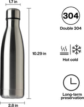Load image into Gallery viewer, Vacuum Insulated 17oz Sports Water Bottles - 8 Pack, Keeps Drinks Hot &amp; Cold