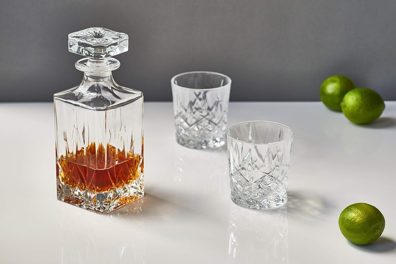 Elegant 4-Piece Waterford Markham Crystalline DOF Glass Set for Fine Drinking