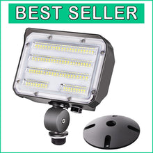 Load image into Gallery viewer, Ultra Bright 60W LED Flood Light with Base - Outdoor Security and Illumination