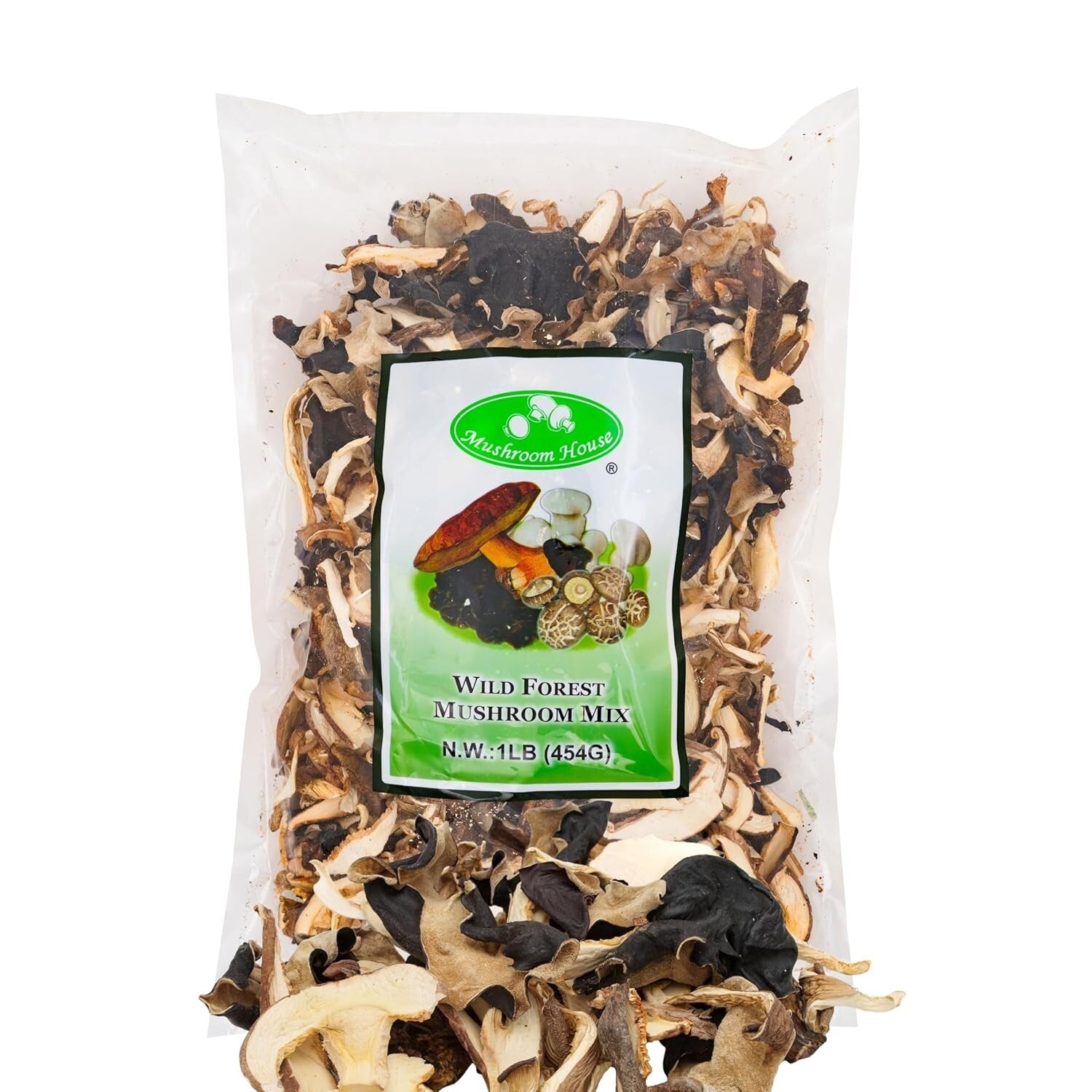 Chef-Approved Mixed Dried Mushrooms - 1 lb Forest Blend for Gourmet Cooking
