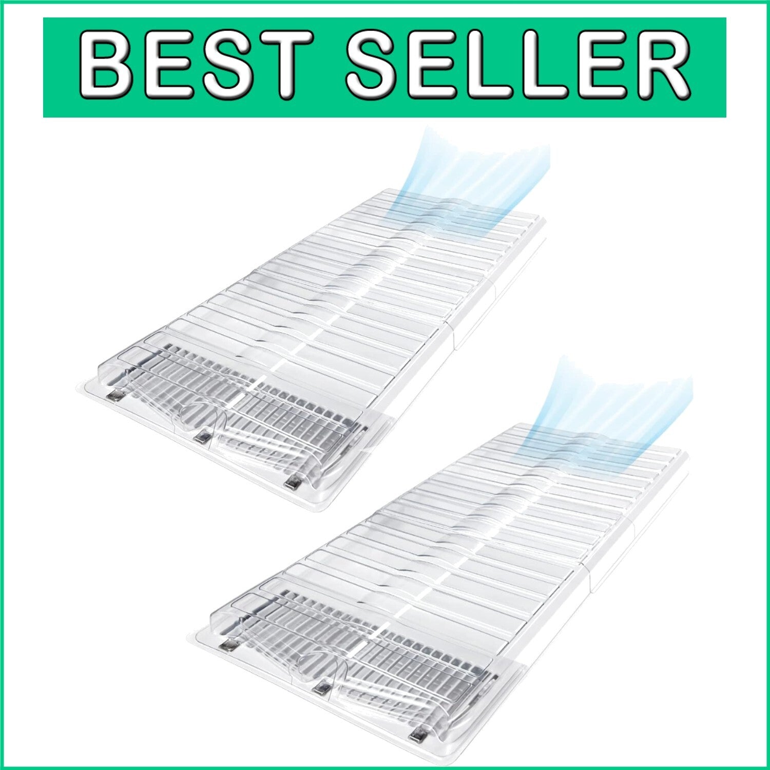 Adjustable Air Flow Deflector for Under Furniture, 17"-33" - 2 Super Duty Units