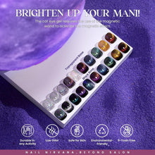 Load image into Gallery viewer, Captivating 39-Pc Gel Nail Polish Collection: Gemstone Colors for Trendy Styles