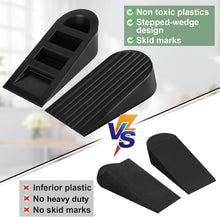 Load image into Gallery viewer, Heavy-Duty Rubber Door Stopper Wedge - Non-Scratching &amp; Versatile, 4 Pack