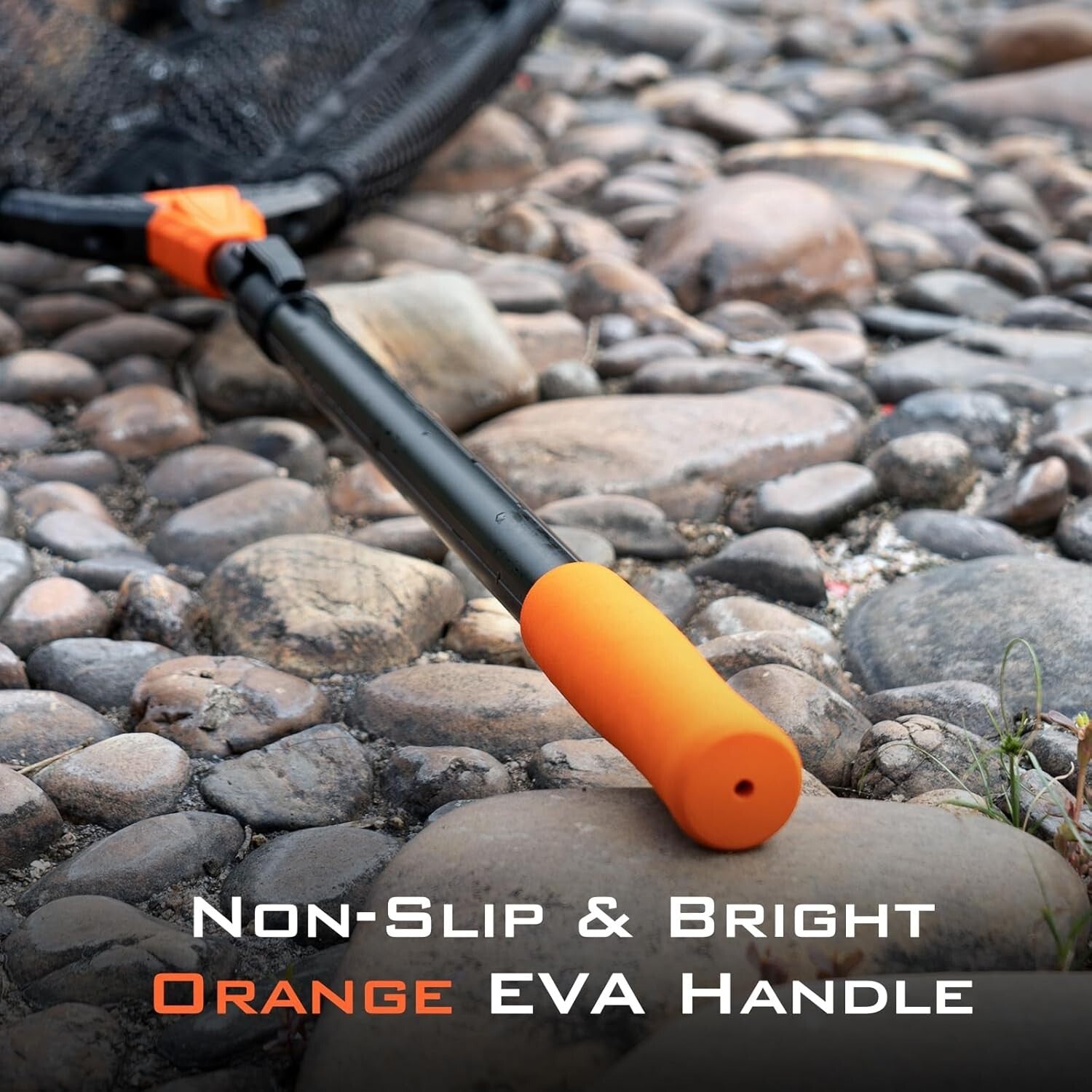 Lightweight Fish Landing Net with Triangle Design & Built-in Length Measurement