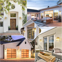 Load image into Gallery viewer, Weather Resistant Gold Wall Mount Lanterns - Set of 2 for Elegant Outdoor Spaces