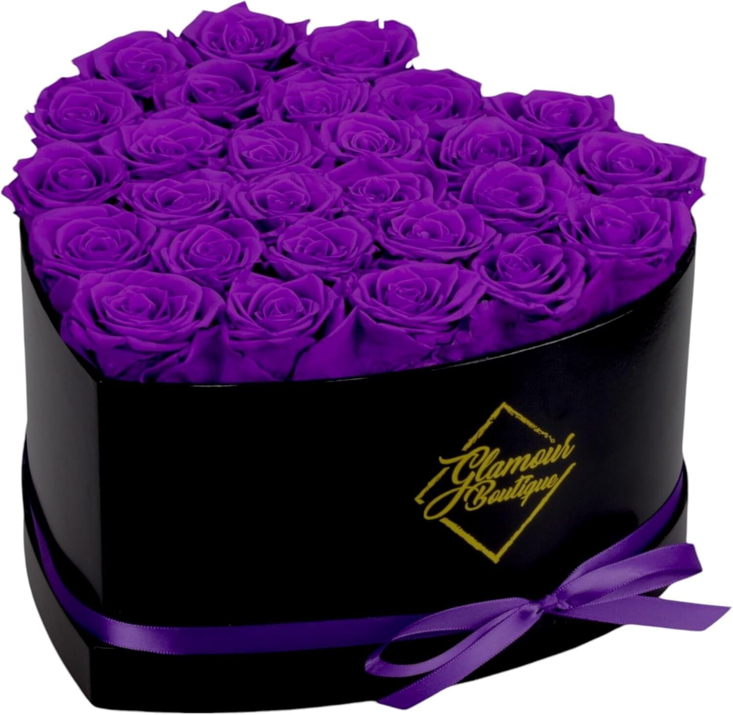 Charming 27 Flower Heart Box - Luxurious Preserved Roses Gift for Loved Ones
