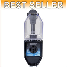 Load image into Gallery viewer, Heavy-Duty 50 Amp RV Surge Protector with All Weather Shield - Outdoor Safety