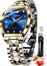 Load image into Gallery viewer, Stylish Men's Automatic Watch with Blue Finish, Date Function &amp; Sapphire Crystal