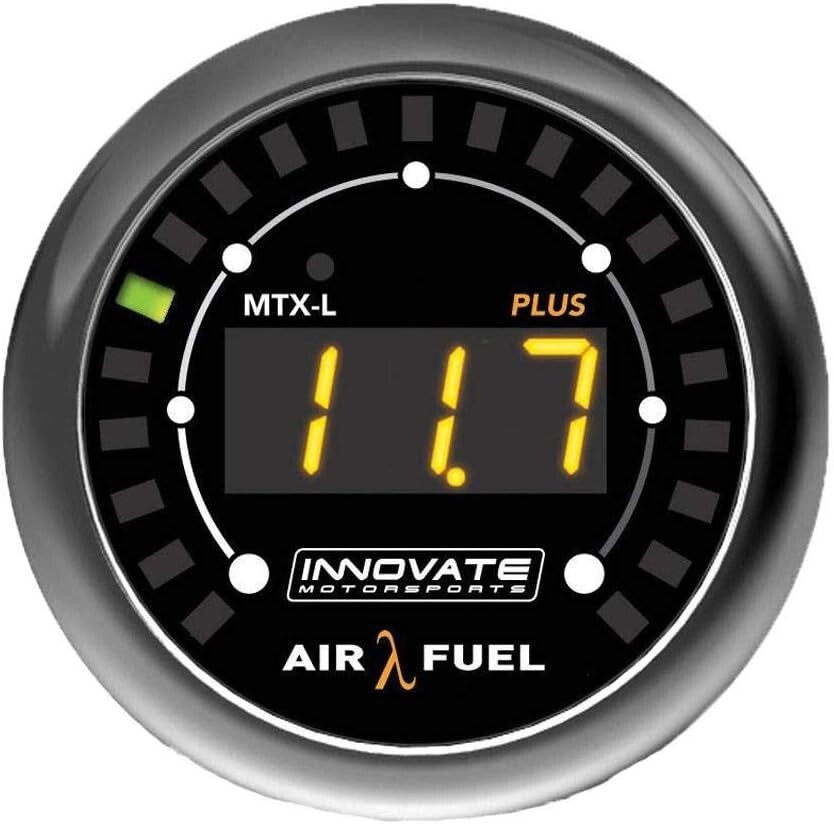 52mm MTX Series Wideband Gauge - Premium Black/White Display, Lightweight Design