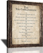 Load image into Gallery viewer, Meaningful 10 Commandments Christian Wall Art - Perfect Gift for Any Occasion
