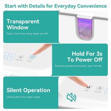 Load image into Gallery viewer, Diaper Wipe Warmer with Three Heating Modes - 100 Wipe Capacity &amp; Easy Use