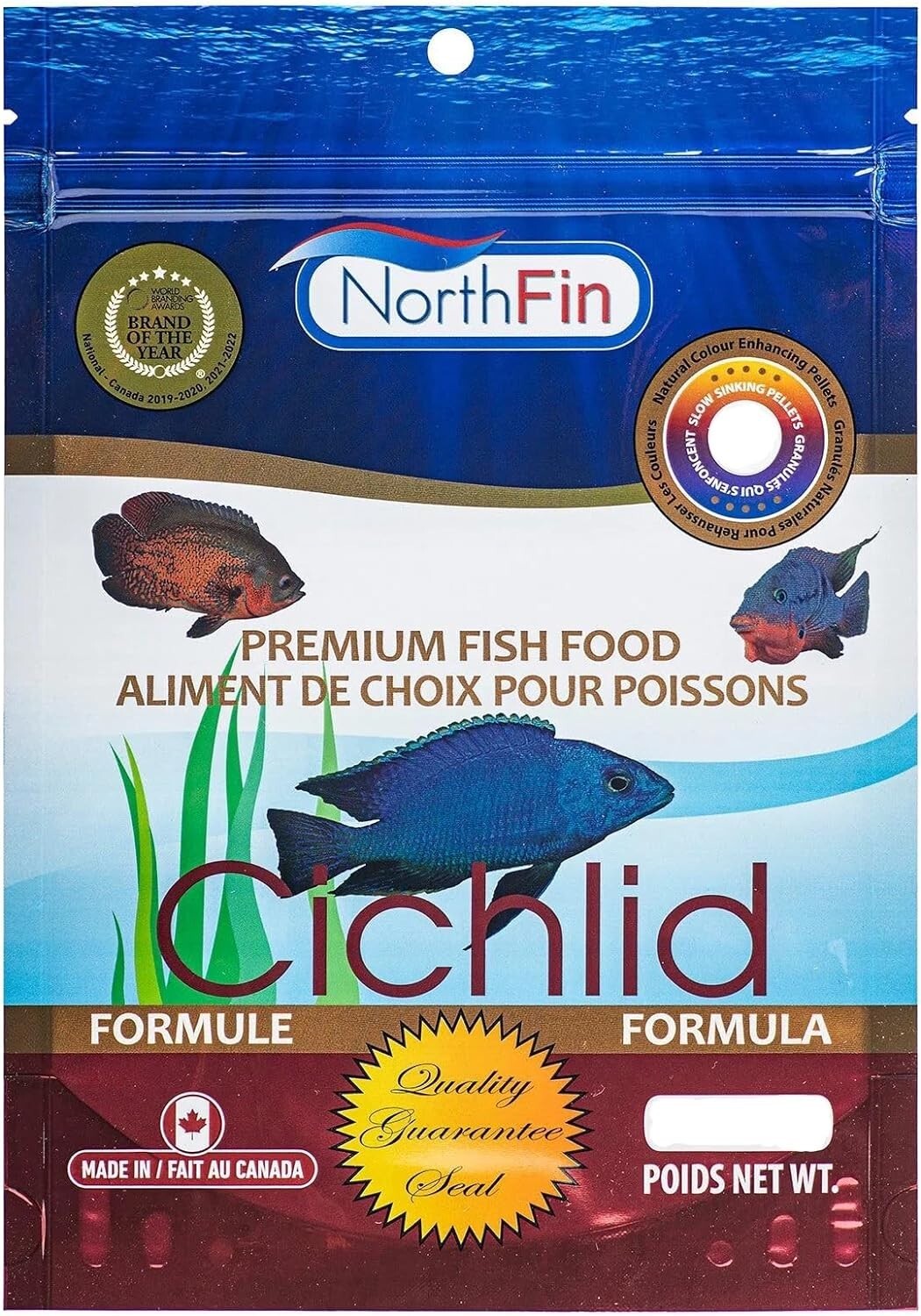 All-Natural 1kg Cichlid Formula – Slow Sinking 3mm Pellets for Vibrant Health