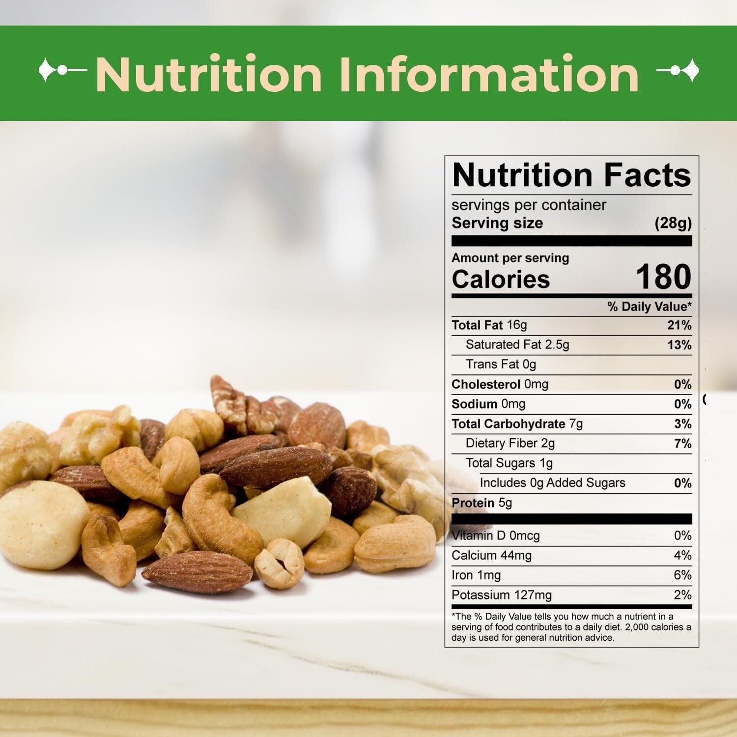 Vegan & Gluten-Free Roasted Mixed Nuts - Almonds, Cashews, Pecans & More