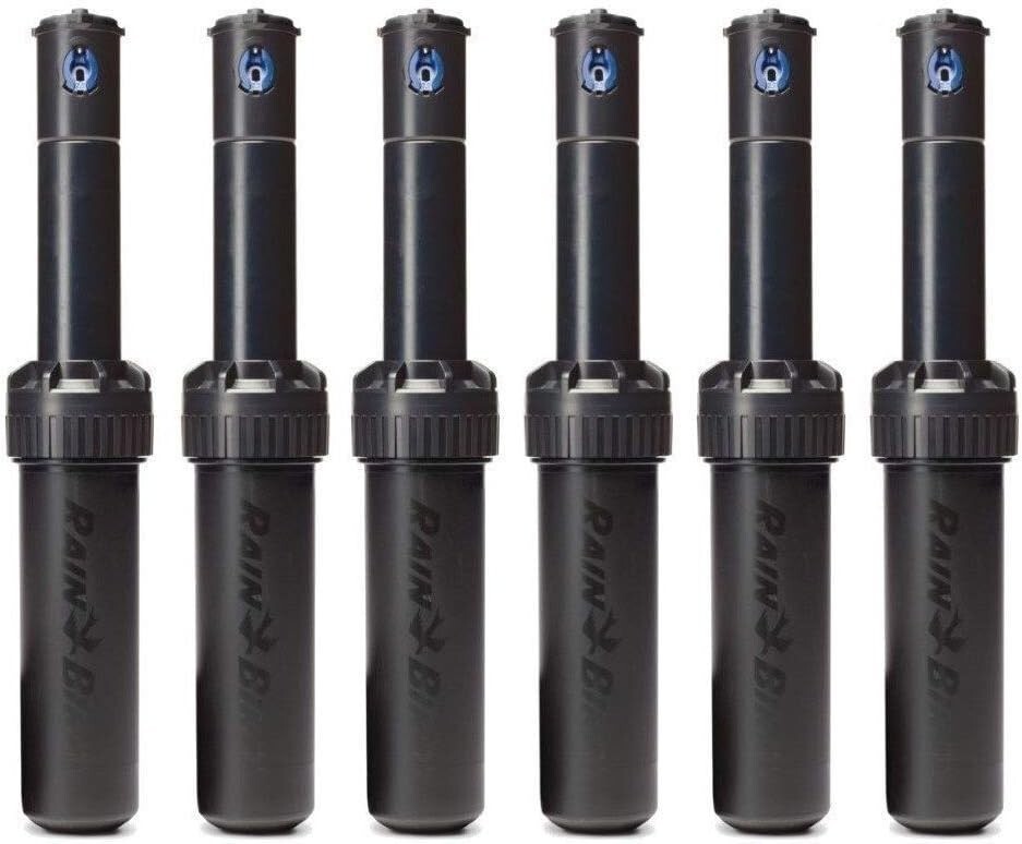 Durable Lawn Irrigation Sprinklers - Adjustable 4” Pop-Up, 6 Pack by Rain-Bird