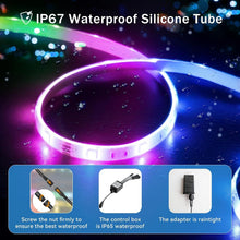 Load image into Gallery viewer, Multicolor Waterproof LED Rope Lights - App Control &amp; Music Sync for Outdoor Fun