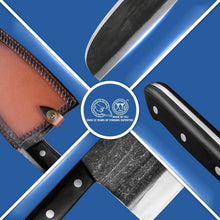 Load image into Gallery viewer, Handmade Serbian Chef Knife - 6.7 Inch Full Tang with Portable Leather Sheath